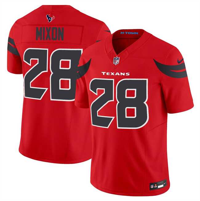 Men & Women & Youth Houston Texans #28 Joe Mixon Red 2024 Alternate F.U.S.E Limited Stitched Jersey->houston texans->NFL Jersey